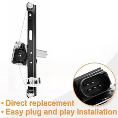 BMW 3 Series E90 Power Window Regulator (5-Pin) Motor Fits BMW Rear Driver Side