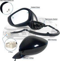 Left Driver Side Mirror Fits 2022-2025 HONDA CIVIC Sedan/Hatchback With Power Gl