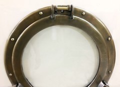 Canal Boat Antique 17″ Porthole-Window Ship Round Glass Wall Decor Porthole