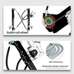 Driver Side Power Window Regulator Assembly W/Motor Compatible for Rear Left