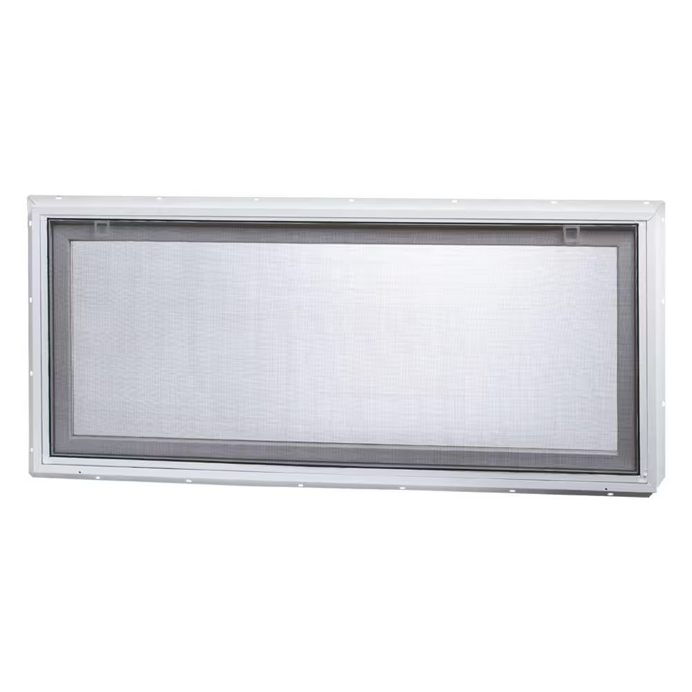 46.25 In. X 21 In. Standard Glass White New Construction Single-Pane Hinged V…