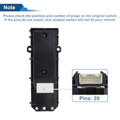 Front Left Driver Side Power Window Switch for Lexus NX300 2018-2021 Window