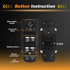 Power Window Switch for Maserati Ghibli 2014-2018 Window Control Switch with