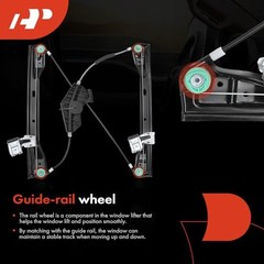 Power Window Regulator Front Driver Side, Without Motor Front Driver Side (LH)
