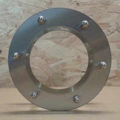 PORTHOLE FOR DOOR STAINLESS STEEL phi 150 mm flat