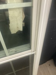 35” W X 57” H Simonton Double Hung Window With Grid Half Screen See Notes