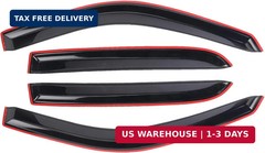 Window Visor Tape-on Side for 2009-2014 Ford F-150 SuperCrew, Window Deflectors