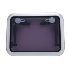 ISURE Aluminum Alloy Ship Porthole Tempered Glass Rectangular Hatch Porthole