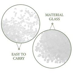 White Fusible Glass Pieces Set Microwave Kiln Ready Durable DIY Craft Glass