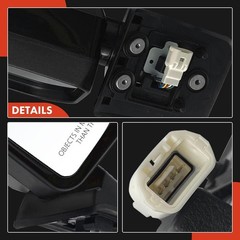 Passenger Side Power Door Mirror – Compatible with FJ Cruiser 2007-2014 – Non-H