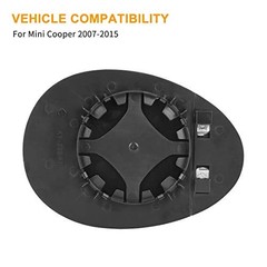 Mirror Glass Heated with Backing Plate Driver Side Left Side Rear View Mirror