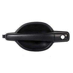 Outside Door Handle Black Textured Compatible with 2004-2011 Front Left