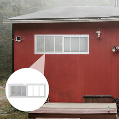 Shed Windows 2 Pack, 10″X29″ Sliding Windows Transom Window with Tempered Glass