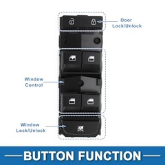 Power Window Switch No.93571M6000 Front Left Driver Side Window Control Switch