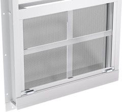 Modern 2 Pack White Flush Mount Shed Windows 18″ x 27″ for Bright Ventilation