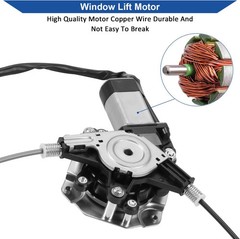 Obaee 748-510 Rear Left Driver Side Power Window Regulator with Motor Assembly C