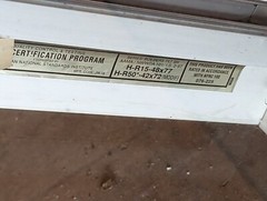 White Vinyl, per hung, Windows For a House with sceens 36in X 36 in