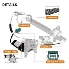 751-438 Replacement Front Driver Side Power Front Driver Side (FL) – with Motor