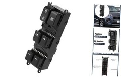 Power Window Switch, Front Left Driver Side Window Control Switch No.93570