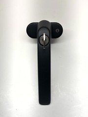 HOPPE Lockable Luxembourg Handle for Tilt & Turn Windows w/ Key, 099S/U26- BLACK