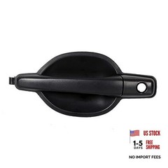 Outside Door Handle Black Textured Compatible with 2004-2011 Front Left