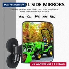 Tractor Mirrors, Strong Magnetic Side Mirrors for Tractors, Forklifts, Lawn Move
