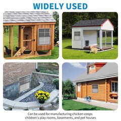 2 Pcs Shed Window W/ Tempered Glass & Fiberglass Screen Household Sliding Window
