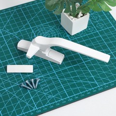 Sturdy White Aluminum Alloy Door Handle Reusable for External Right Window