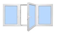 Elite Triple Window Tilt and Turn 72″ x 60″ in White