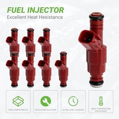 Fuel Injectors Set of 8 Compatible with Dodge Dakota Ram 1500 2500 3500 FJ437