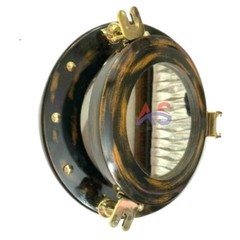 Antique Aluminium Canal Boat Porthole Window Ship Round Glass Home Decor