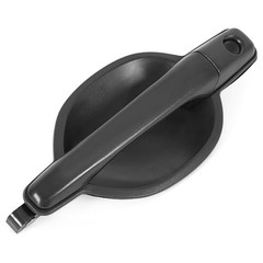 Outside Door Handle Black Textured Compatible with 2004-2011 Front Left