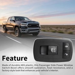 Passenger Side Power Window Switch Bezel Compatible with Dodge RAM 1500 2019