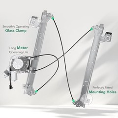 Power Window Regulator With 2-Pin Motor Assembly Rear Passenger Side