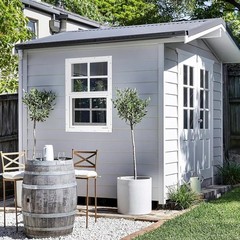 Double Pack 14″ x 21″ Durable Shed Windows with Built-In Screens & Easy Install