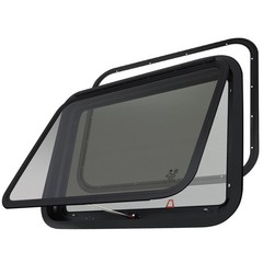14″W x 16″H RV Windows for Cargo Trailer | Tinted Vertical Sliding