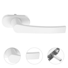 2 Pcs Inward Opening Window Handle Heavy Duty Lock Glass Aluminum