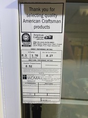American Craftsman 8601 Double-Hung Vinyl Window 36×62 White Low-E Argon