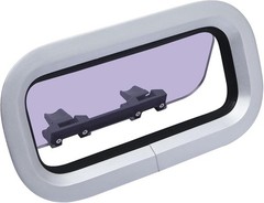14.5″ X 7.6″ Anodized Aluminum Push Out Deck Hatch Retangle Boat Porthole Window
