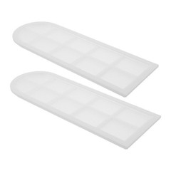 2Pcs Durable White Plastic Dollhouse Windows Miniature Frames for DIY Use