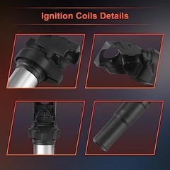 PAPAPARTS Set of 4 Ignition Coil Pack UF598 Compatible with Mini Cooper 2007