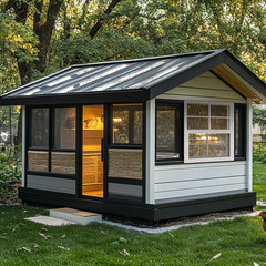2 Pack 24″ x 27″ Flush Mount Shed Windows with Tempered Glass for Any Space