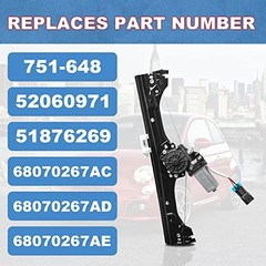 Front Left Power Window Regulator & Motor Assembly Compatible Left-751-648