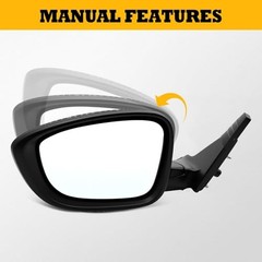 Driver Power Side Mirror Assembly Compatible with Accord LX Sport 1.5T Left