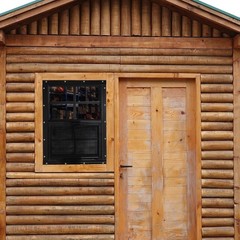 Shed Windows 30×30 Black Tempered Glass Stainless Steel Mesh