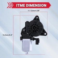 Power Window Motor Rear Driver Side Compatible with Kia Left Rear Left Side