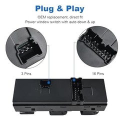 Dual-Auto Power Master Window Switch Compatible with Subaru Outback Legacy