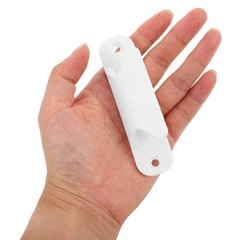 20Pcs Reusable Plastic Cabinet Handles White for Sliding Doors and Drawers