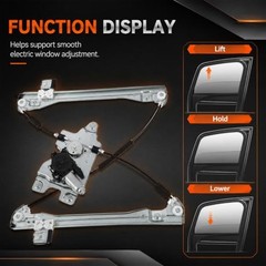 Front Left Driver Side Power Window Regulator W/Motor Electric Compatible with