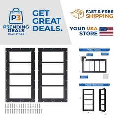 Versatile 2-Pack Shed Windows 10×23” – Ideal for Playhouses and Chicken Coops